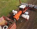 Top view of tractor with Steel-Mesh Platform installed