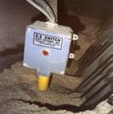 The E-Z switch installed in a grain bin to snese when full