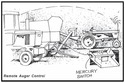 Illustration of tractors and auger configuration for remote shut off