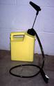 Yellow hand-pumped garden sprayer