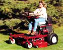 Convertible mower used as a zero-turn riding mower