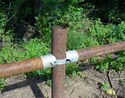 Fence Bullet No-Weld Pipe Fence Bracing System