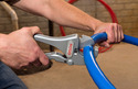 Ratcheting PVC-Pipe Cutter