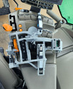 RcFarmArm Wireless Tractor Control mounted on arm rest of tractor seat