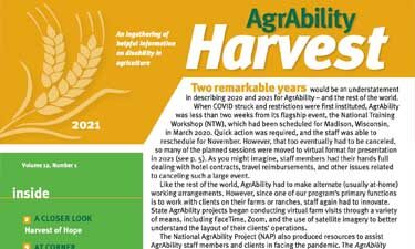 harvest AgrAbility Harvest